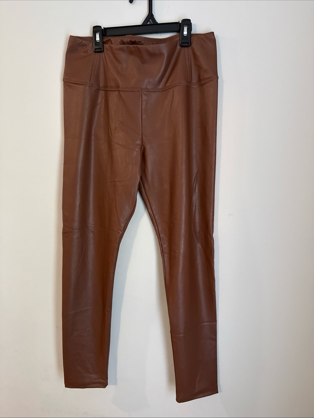 bagatelle Brown Faux Leather Leggings
